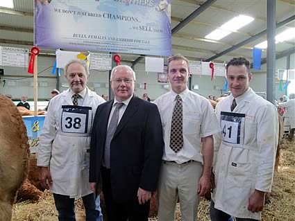 Minster of Agriculture visting the Crawford stand to welcome them to the ploughing event