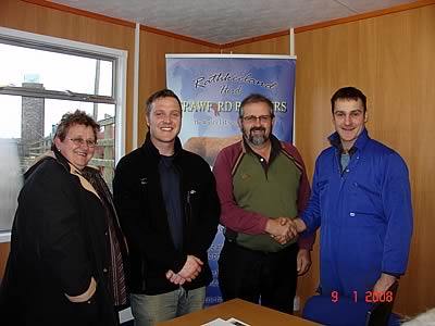 Pat Eagleson, Raymond Crawford, Alan Eagleson and Stephen Crawford